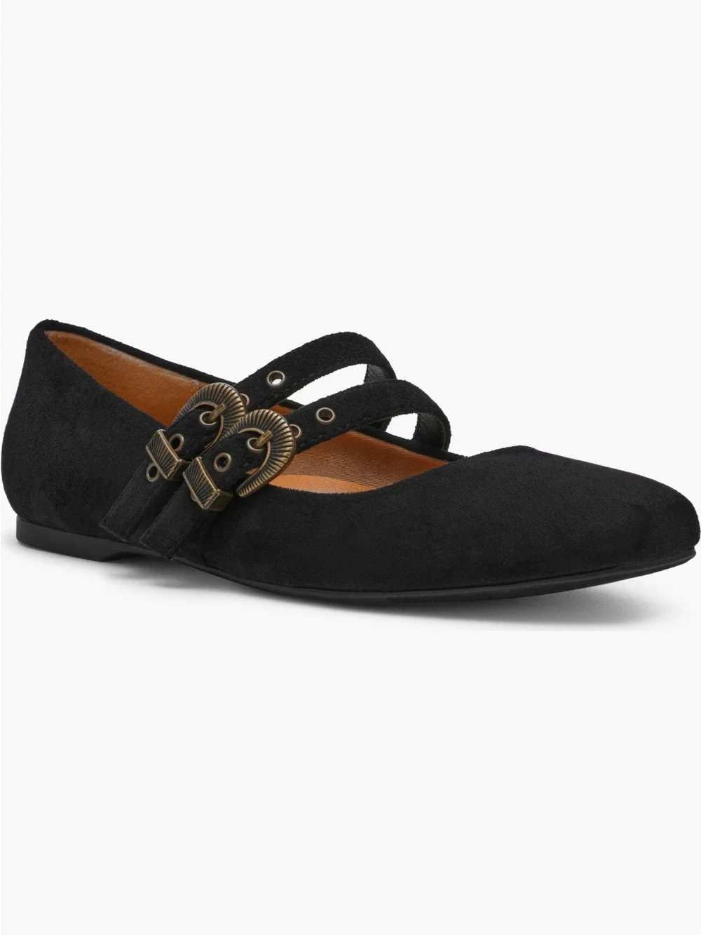 New Dolce Vita Mayana Mary Jane Black Suede Flat | Size 8